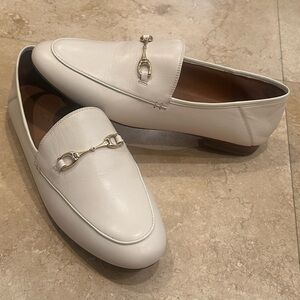 Coach Haley Leather Loafers in Chalk - Like New!